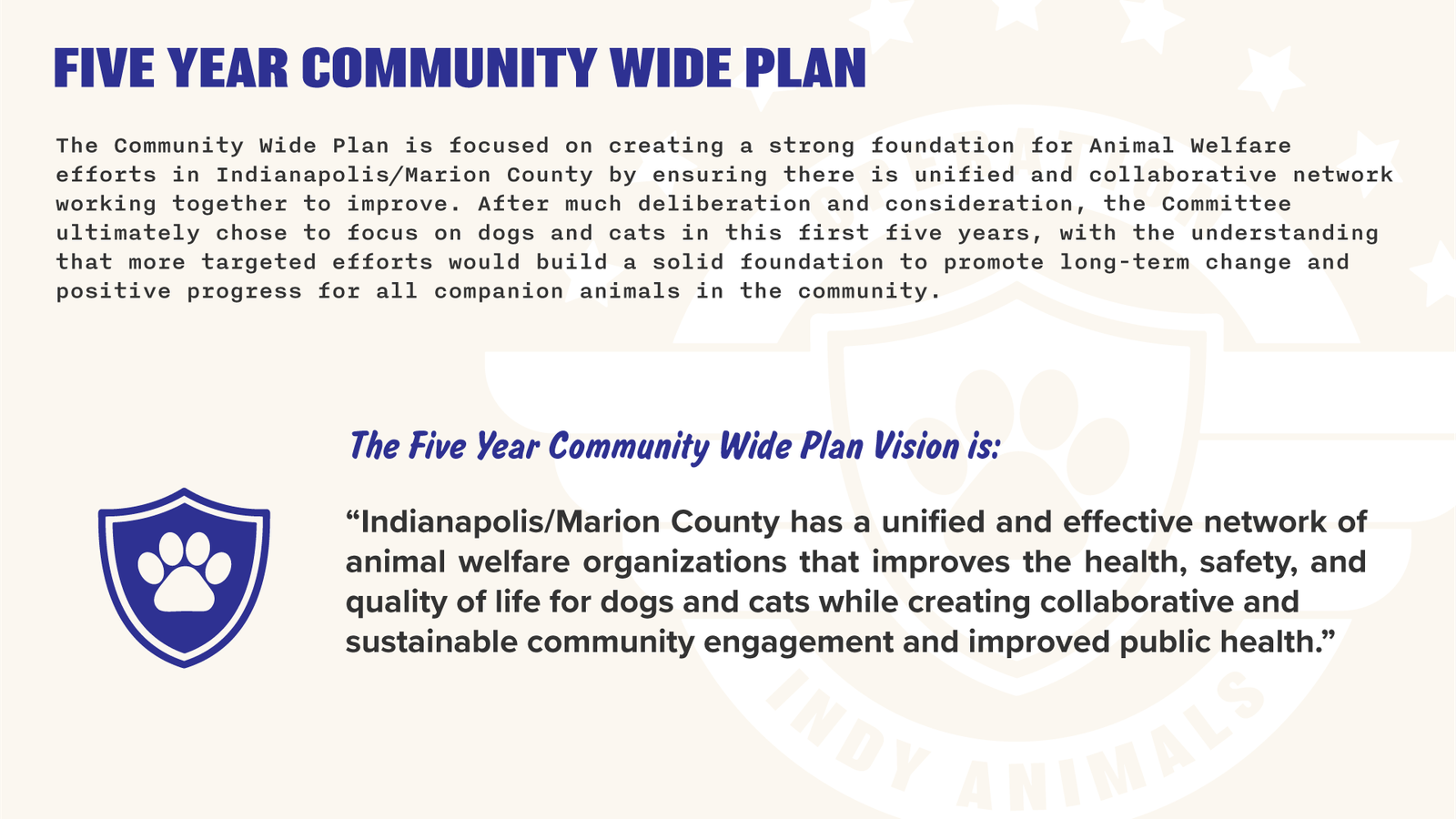 Operation Indy Animals, Executive Summary slide 9