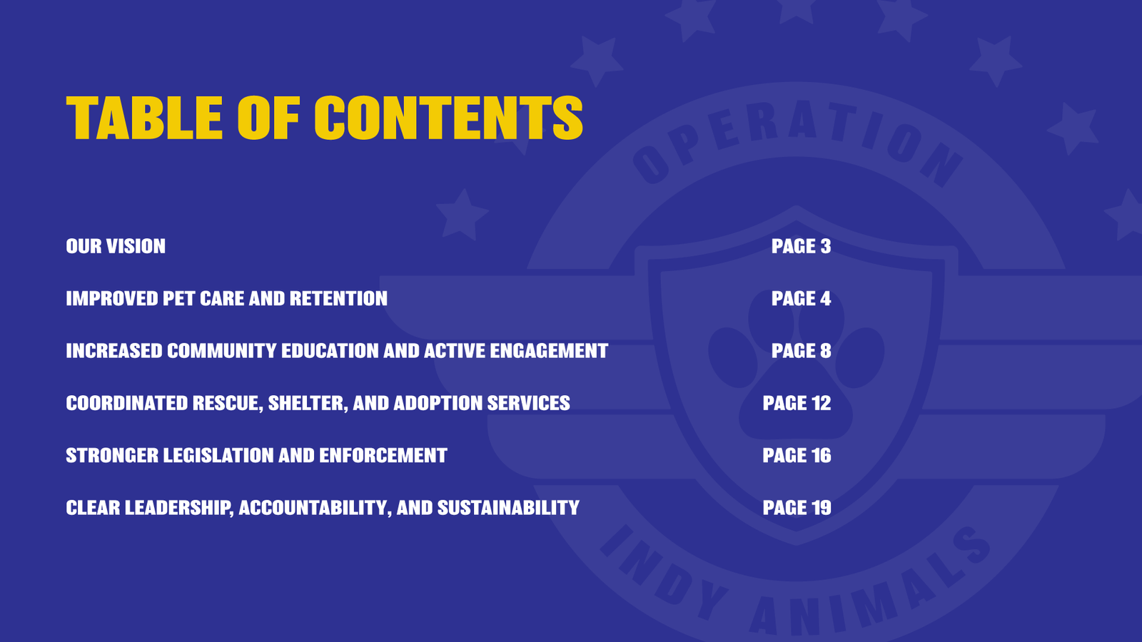Operation Indy Animals - Year One Action Plan FOR PUBLIC-02